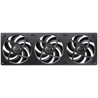Jonsbo ZA-420BR PWM Fan, Reverse, ARGB – 3× 140 mm, Black