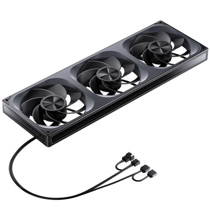Jonsbo ZA-420BR PWM Fan, Reverse, ARGB – 3× 140 mm, Black